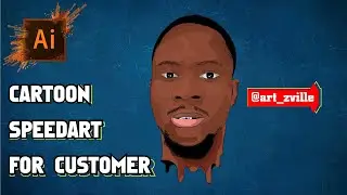 Cartoon speed art for customer /Adobe illustrator