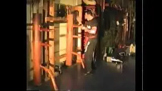 CALASANZ: Wing Chun Dummy on Tom Barcello Testing & Demonstration.
