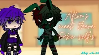 Afton's meet their Fake selves || Gacha Club