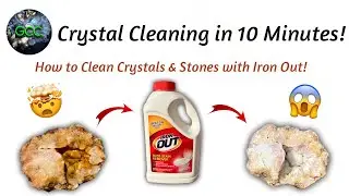 Crystal Cleaning in 10 Minutes! | How to Clean Crystals & Stones with Iron Out!