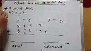Actual Sum and Estimated Sum