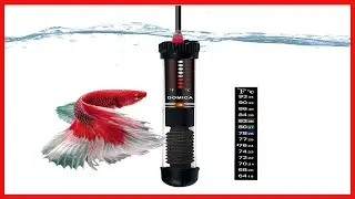 DOMICA 25W Mini Aquarium Heater, Submersible Heater for Small Fish Tank (1-8 gallons) with Free