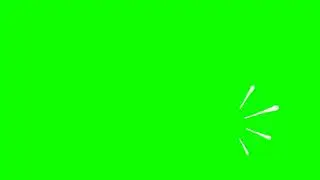 burst animation green screen