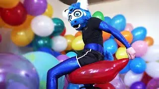 Kief Bursts Balloons on a Small Chair