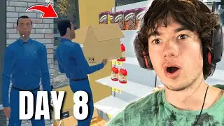 Supermarket Simulator: HIRING A RESTOCKER (Day 8) - FULL STREAM