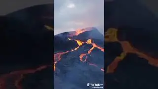 Live Volcano view from Drone. #viralvideo #viralvideos #viral #viral_video #volcano #livevolcano