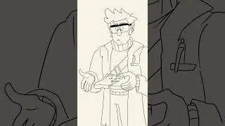 UH-Ohh~~#animation #fyp #fypシ゚viral #gravityfalls #billcipher #stanfordpines #flipaclip #billford
