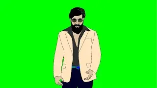 KGF Yash Mass Scene Green Screen Video | animationgifs | kgf Actor Yash Green Screen Template