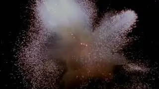 Colorful blasting of sparkles | Green Screen Library