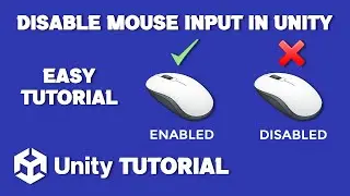 How To Disable Mouse Input UI In Unity | Unity Disable Mouse Input | Unity Tutorial