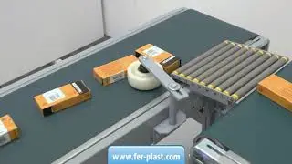 Sistema di deviazione piccole scatole a rulli verticali - www.fer-plast.com