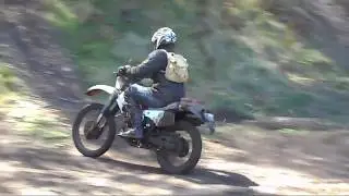 XR250 through the mud hole