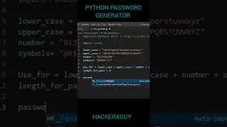 Python Password Generator | Get unhackable passwords with just 5 lines of python 
