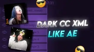 Dark Glow CC Like Ae Xml ! + Preview ( Pasha Op  )