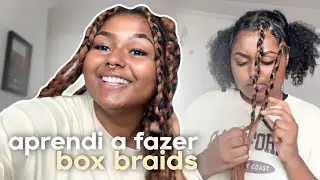 Fazendo box braids sozinha em casa 💕