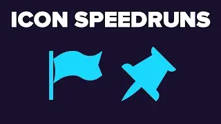 Icon speedruns: Flag and pushpin