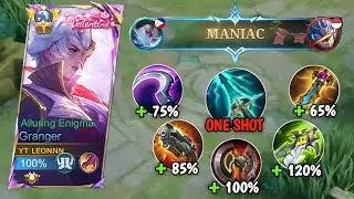 GRANGER NEW FULL DAMAGE BUILD IS THE KING OF GOLD LANE!!☠️ ONE SHOT ONE KILL 🔥
