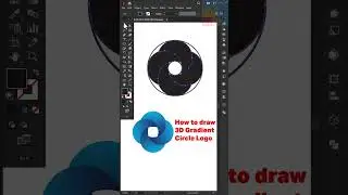 How To draw 3D Gradient Circle Logo in Illustrator