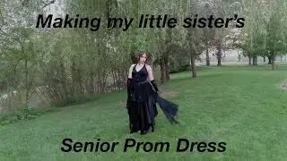 upcycling my sister's senior prom dress (2 DAY TRANSFORMATION)