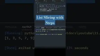 List Slicing With Steps! 
