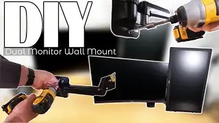 How to Install Amazon's Huanuo Dual Monitor Wall Mount