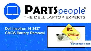 Dell Inspiron 14-3437 (P37G003) CMOS Battery How-To Video Tutorial