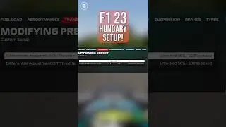 #F123 Hungary Setup! 🏎️ #shorts