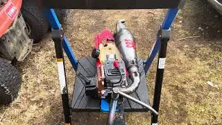 Sre case reed g320 stretched to 46 cc first start