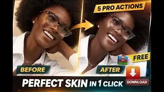 5 Beauty Skin Retouching Actions 🔥 Professional Results | FREE Download | Photoshop
