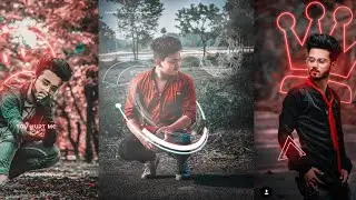 NEON GLOWING EFFECT || PICSART STYLISH PHOTO EDITING,picsart creative editing tutorial - Boom_Edit