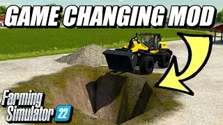 EDIT TERRAIN AND TERRAFORM WITH EQUIPMENT | Farming Simulator 22
