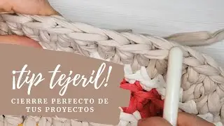 💡Cierre perfecto en #trapillo! - Terminaciones perfectas 🌟 Muy Fácil! 🌟 Cierre invisible #crochet🧶