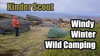 Winter Windy Wild Camping | Peak District