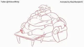 Sitting on the sofa with food is a must