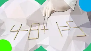 Mathematical puzzles with match with 2 solutions