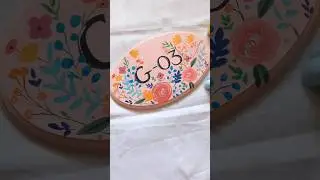 Handmade number board ❤️ #nameplates #diy #craft #mdfart #artvideo #painting