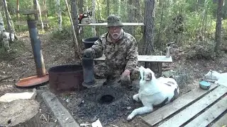Еду на бунгало. Варю дёготь.