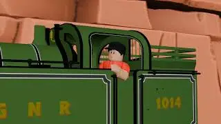 Me Driving A British Steam Train