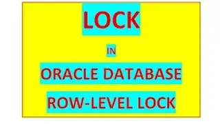 02 Shared Lock & Exclusive Lock In oracle database table lock