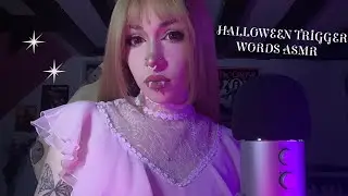 Halloween Trigger Words ASMR | Whispering, Mouth Sounds, Rambling