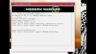 UBYTE4N vertex data error Fix Call Of Duty MW4