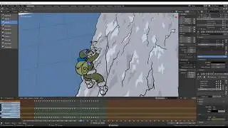 Blender 2.8 Alpha, grease pencil work in progress, 02