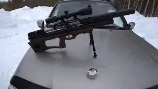 Пневматическая винтовка Krugergun Снайпер 5.5 мм Буллпап.Отстрел на кучность, на скорость.