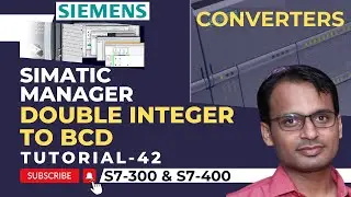 Siemens PLC Training 42 - Double Integer to BCD Conversion in Siemens PLC | Converter Instructions
