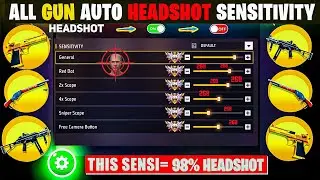 Free Fire Auto Headshot Trick 2025 Sensitivity | 2gb, 4gb, 6gb Ram Headshot Sensitivity Setting