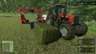 Farming Simulator 22 Calm Lands Episode#18 Gameplay Working with bale wrapper
