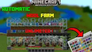 How to make Automatic Wool Farm in Minecraft Bedrock Edition 1.21
