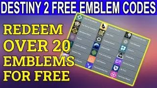 Destiny 2 FREE EMBLEM Codes- Redeem OVER 20 Emblems Right Now (Witch Queen Season 16)