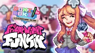 Friday Night Funkin' Monika Mod - High School Conflict (HARD MODE)