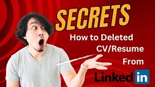 How to Remove Resume/CV from LinkedIn  Bangla | How to delete Resume/CV from LinkedIn Bangla